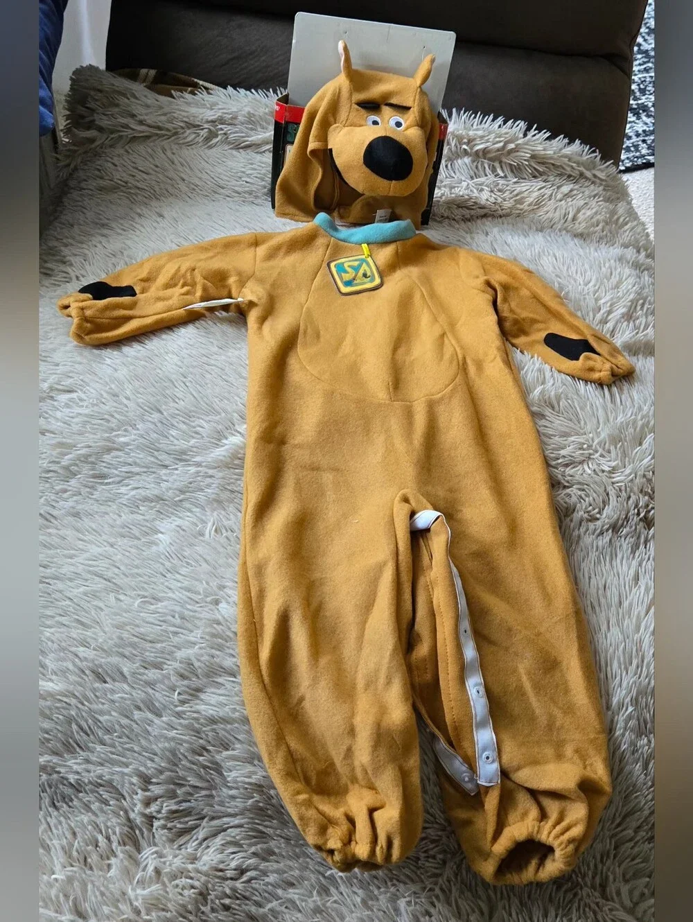 Rubie's Scooby-Doo Kids Brown Plush Costume #1359 - Picture 3 of 7